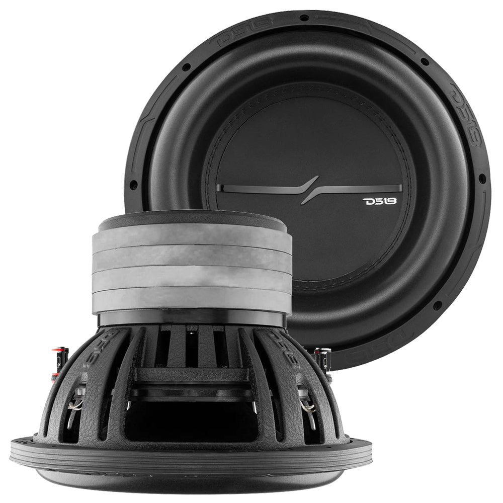 DS18 12-Inch Woofer with Dual 4 Ohm Voice Coils - 1000W RMS / 2000W Max