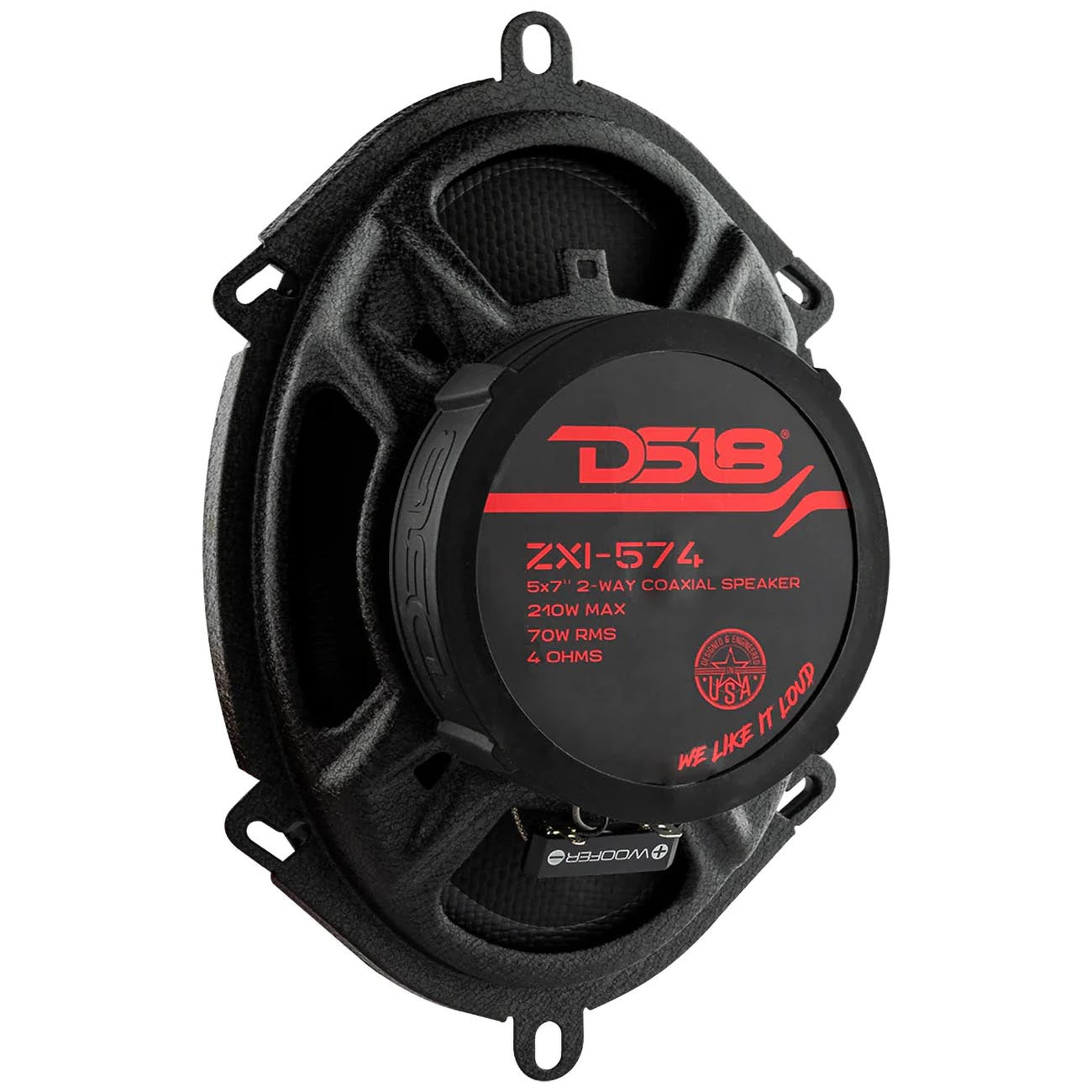 DS18 ZXI574 5x7 Inch 2-Way Car Speakers with 210W Max Power