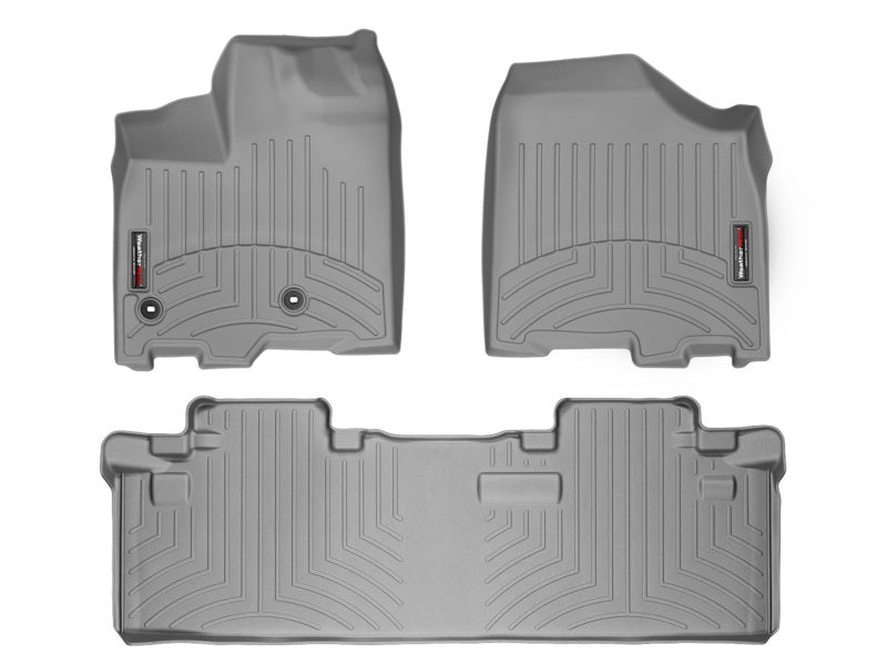 WeatherTech 13+ Toyota Sienna Front and Rear Floorliners - Grey