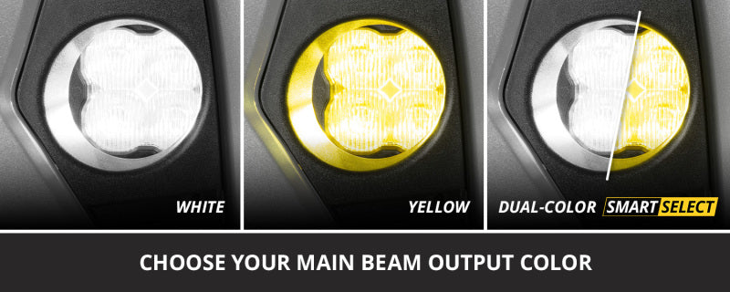 Diode Dynamics SS3 Dual-Color LED Fog Light Kit for 2015–2022 Ford F-150 and 2017–2022 Ford Super Duty, Part DD8938