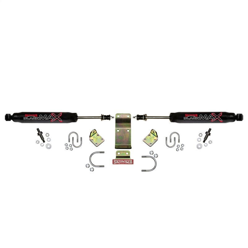 Skyjacker Dual Steering Damper Kit 2018 Jeep Wrangler JL - Black
