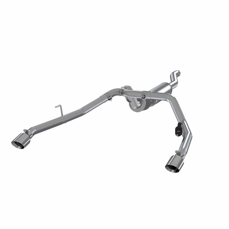 MBRP Armor Pro Cat-Back Exhaust System for 2020-2022 Jeep Gladiator 3.6L, 2.5-Inch Dual Rear Exit, T304 Stainless Steel