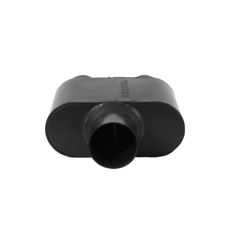 Flowmaster Super 10 Series 409S Stainless Steel Muffler - 3 Inch Center In / 2.5 Inch Dual Out, Aggressive Sound