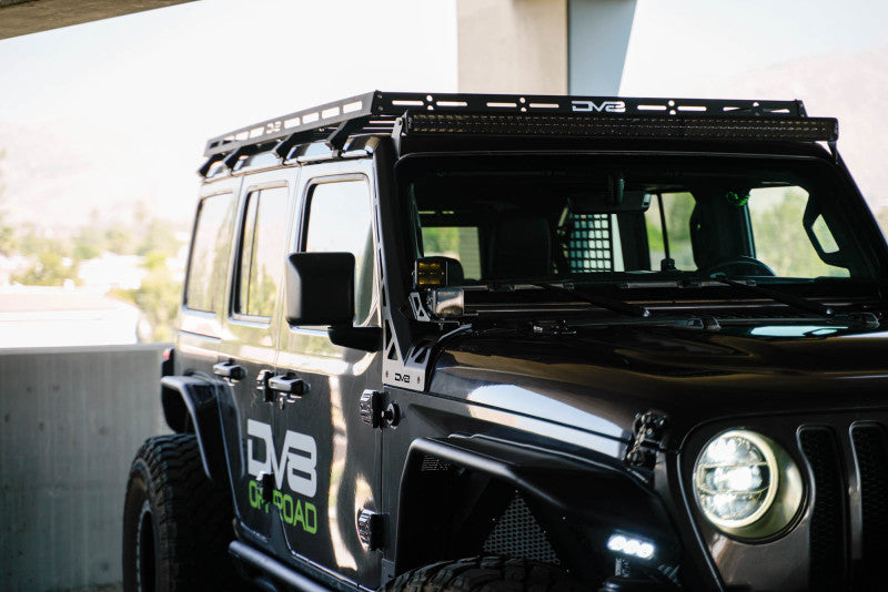 DV8 Offroad LBJL-10 50-Inch LED Light Bar Mount for 2018-2025 Jeep Wrangler JL JLU and Gladiator JT