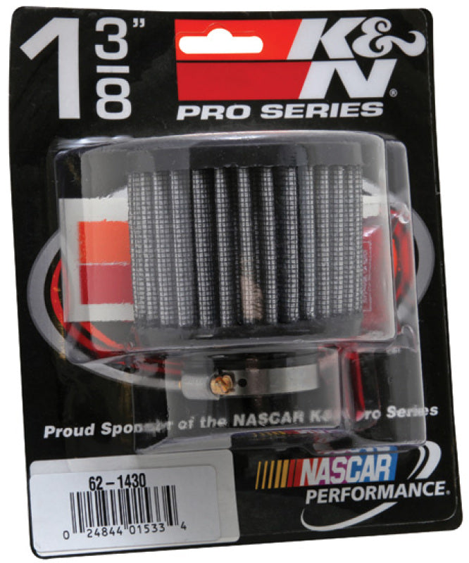 K&N Engineering 62-1430 Crankcase Vent Filter with 1.375-Inch Flange