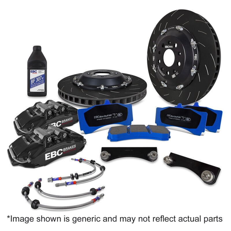 EBC Racing BBK055BLK-1 Front Big Brake Kit for 2023-2024 Toyota GR Corolla 1.6T