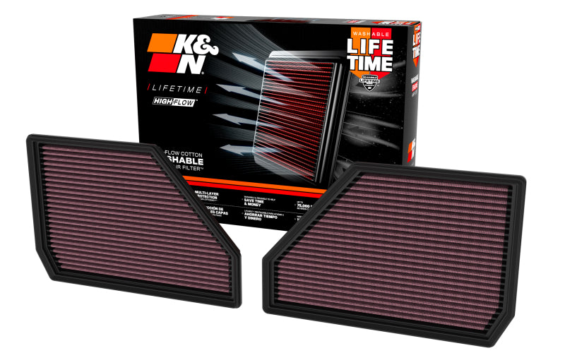 K&N Engineering 33-5144 High-Flow Replacement Air Filter for BMW X5 M, X5, X6 and X7