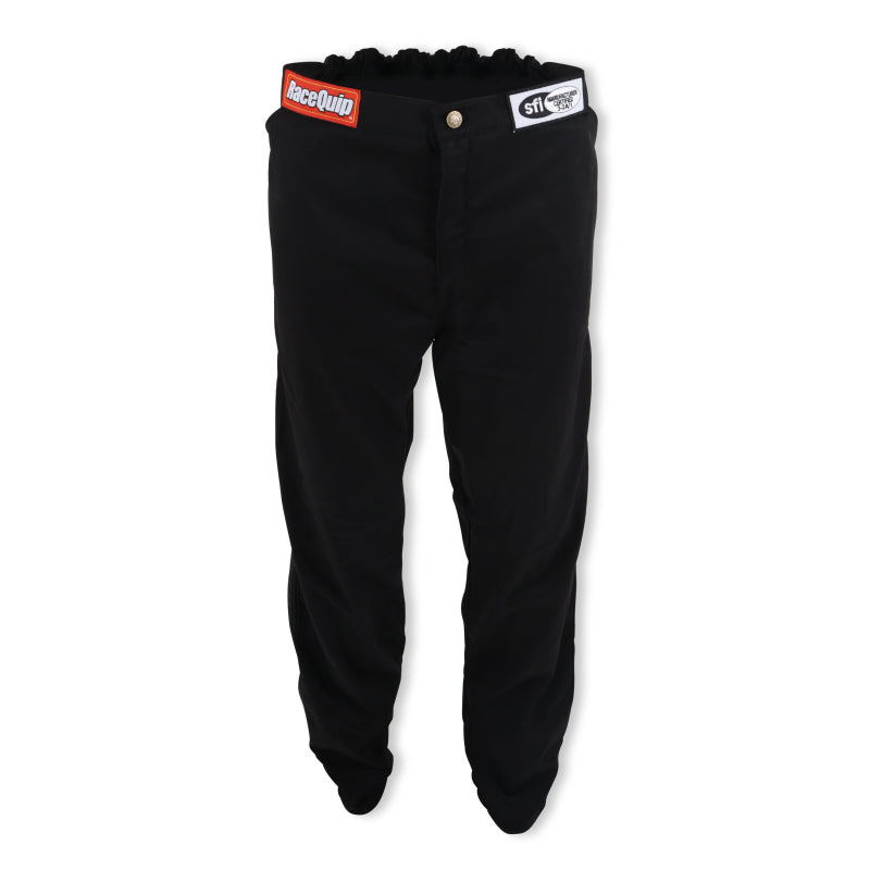 RaceQuip RQP112003RQP SFI-1 Single-Layer Race Pants, Black, Medium