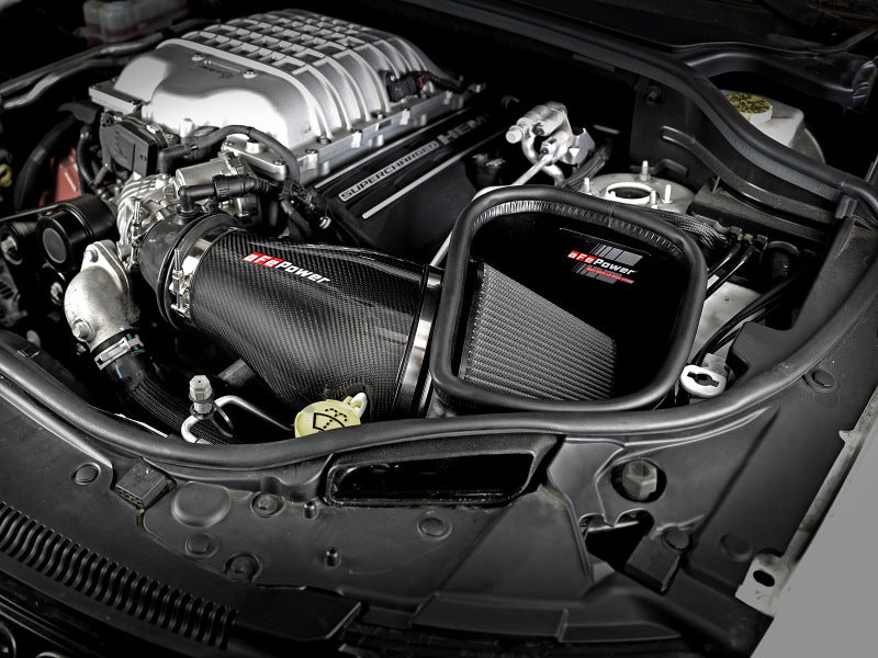 aFe Track Series Carbon Fiber Pro DRY S Intake System 57-10002D for 2018 Jeep Grand Cherokee Trackhawk 6.2L Supercharged