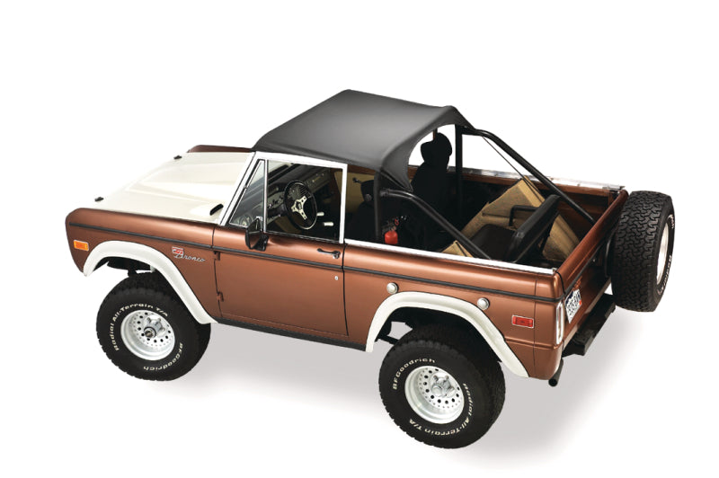 Bestop 66-77 Ford Bronco Traditional Bikini Top in Black Crush – Part Number bes52542-01