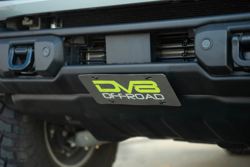 DV8 Offroad dveLPBR-05 Slanted Front License Plate Mount for 2021-2025 Ford Bronco Capable Steel Bumper