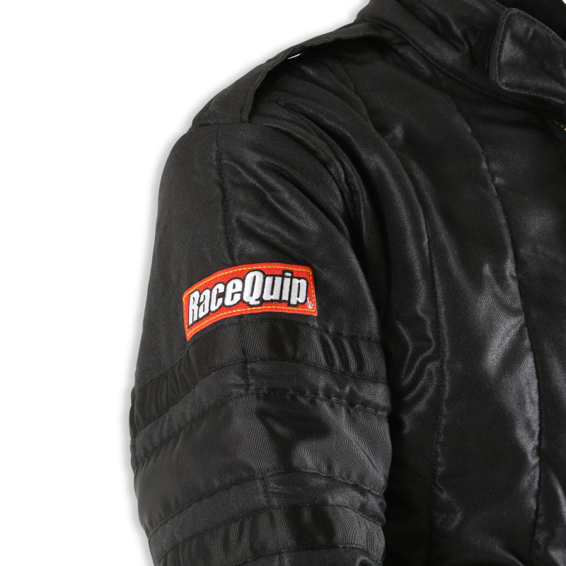 RaceQuip SFI-20 Racing Driver’s Fire Suit Jacket, Black, X-Large - Part RQP91930069RQP