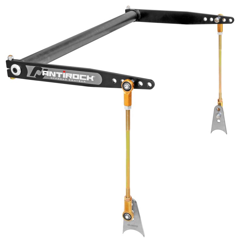 RockJock Antirock Sway Bar Kit (36-inch x 1-inch Bar, 18-inch Steel Arms) for Custom Off-Road Builds