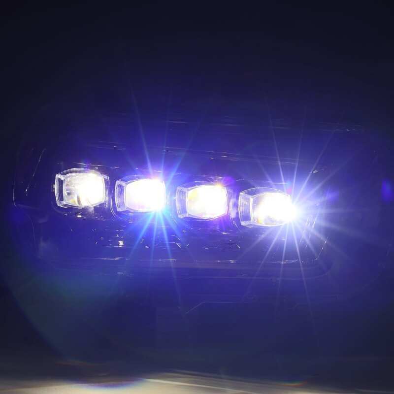AlphaRex NOVA LED Projector Headlights for 2010–2013 Toyota 4Runner, Alpha Black, Sequential Signal and DRL