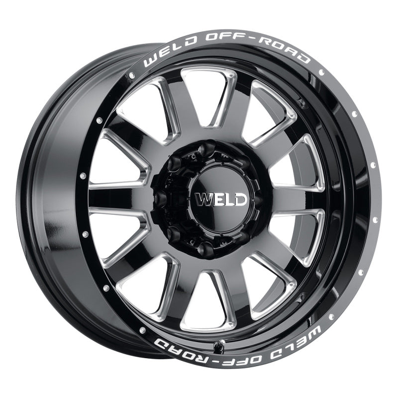 Weld W102 20X9.0 Stealth 6X135 6X139.7 ET00 BS5.00 Gloss Black MIL 106.1
