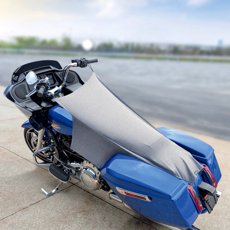 DEI Motorcycle Seat Shade Cover DEI902328 with Hooks, Straps and Storage Bag