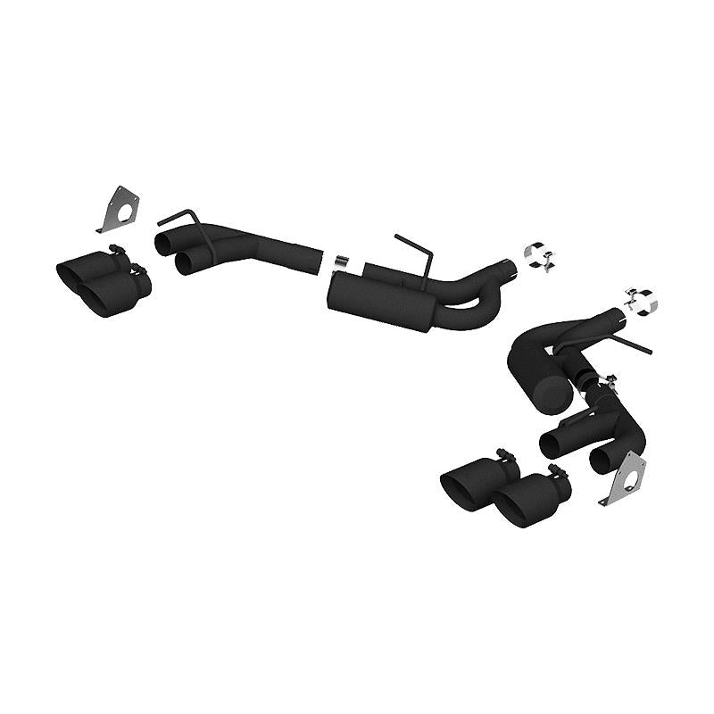 MBRP S7039BLK Armor BLK Axle-Back Exhaust System for 2016-2023 Chevrolet Camaro V6 with NPP