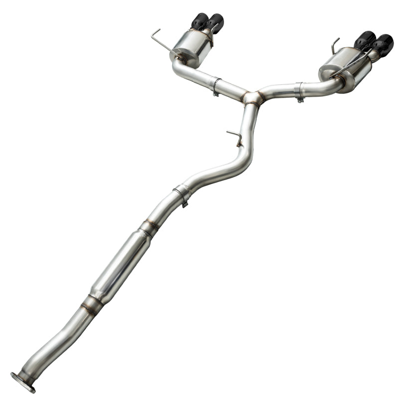 AWE Tuning Subaru 15+ WRX VA Sedan Touring Edition Exhaust - Diamond Black Tips (102mm)
