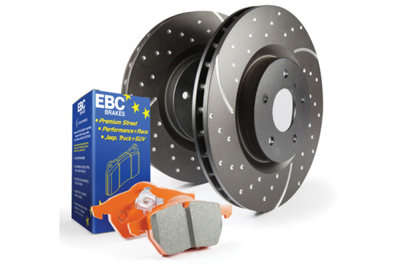 EBC S8K F1238 Orangestuff Front Brake Kit with GD Rotors, Part Number ebcS8KF1238