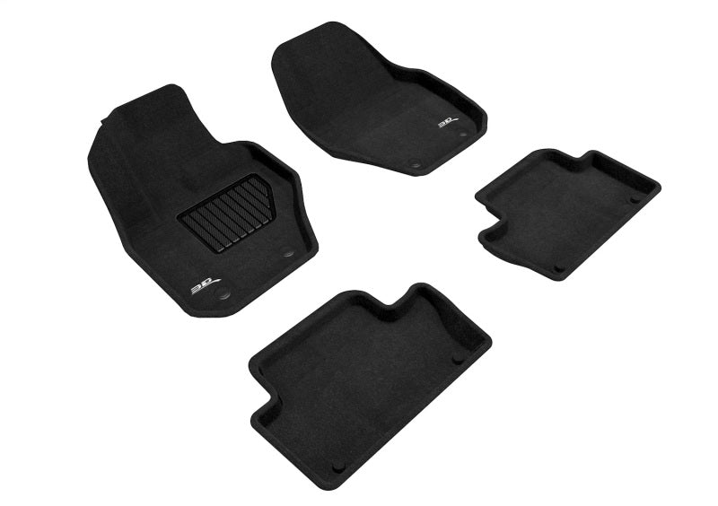 3D MAXpider ELEGANT Floor Liners for 2010-2012 Volvo XC60, Black, 4-Piece Set, Part Number aceL1VV01504709