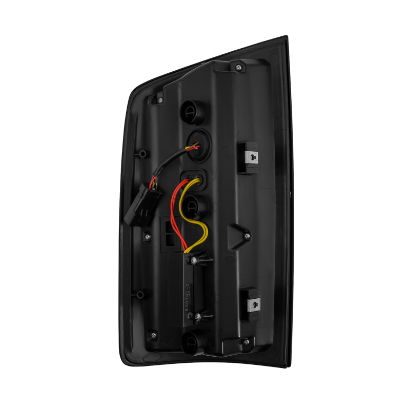 AlphaRex Luxx-Series LED Tail Lights for 2002–2006 Dodge Ram 1500 and 2003–2006 Ram 2500/3500, Black/Red, Part ARX641030