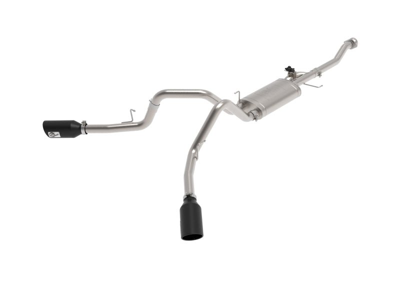 aFe Gemini XV Cat-Back Exhaust System with Cutout, Part Number 49-33129-B, for 2021–2026 Ford F-150 2.7L, 3.5L, and 5.0L Engines