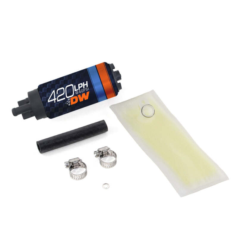 DeatschWerks DW420 Series 420 LPH In-Tank Fuel Pump with Install Kit, DWK9-421-0846