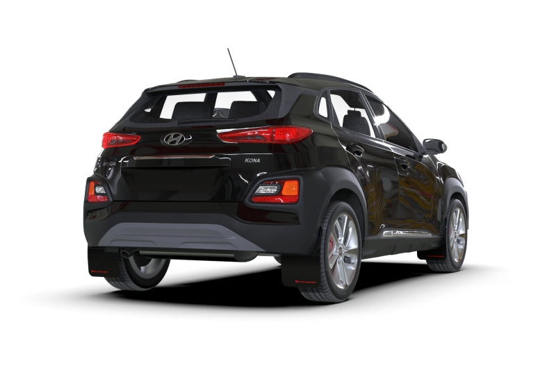 Rally Armor 2018-21 Hyundai Kona Black UR Mud Flap Red Logo