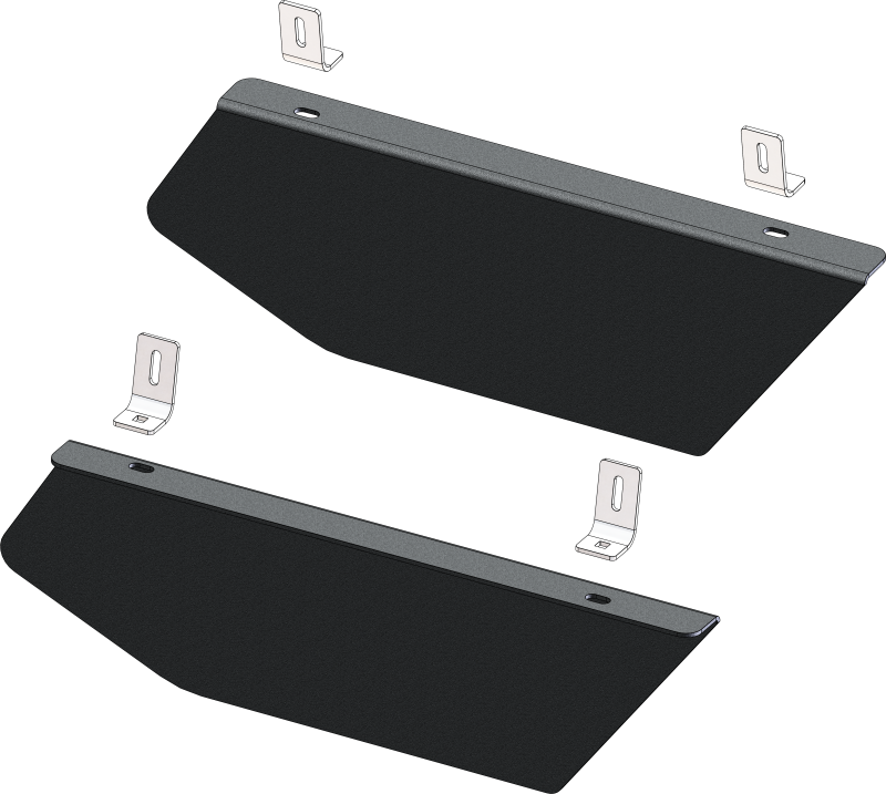 KFI Talon Rr Door Inserts Pr Blk