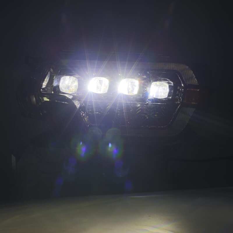 AlphaRex NOVA-Series Projector Headlights for 2012-2015 Toyota Tacoma, Plank Style Black Housing