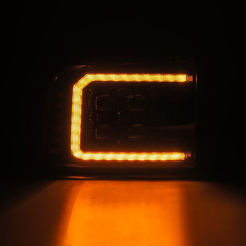 AlphaRex NOVA-Series LED Projector Headlights for 2005-2007 Ford Super Duty and Excursion, Alpha-Black, ARX880318