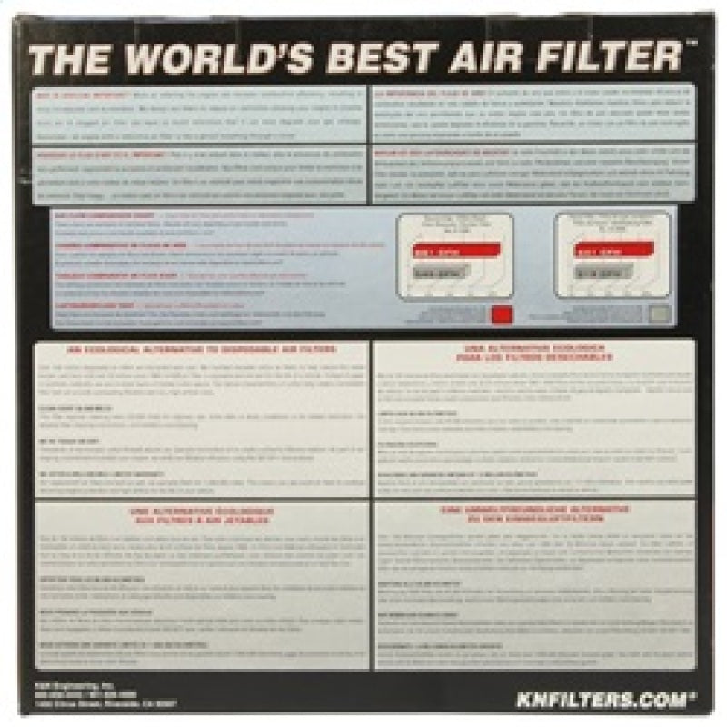 K&N Engineering E-0945 High-Flow Replacement Air Filter for Ford Mustang 4.6L V8