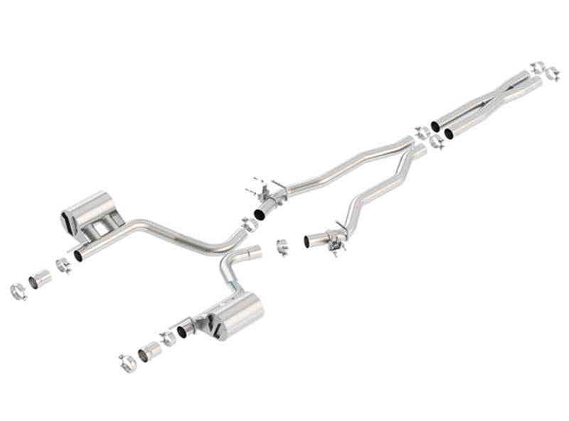Borla 140672 ATAK Cat-Back Exhaust with Active Valves for Chrysler 300C and Dodge Charger 6.4L V8