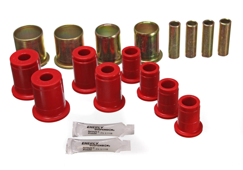 Energy Suspension - eng3.3119R - Red Control Arm Bushing Set