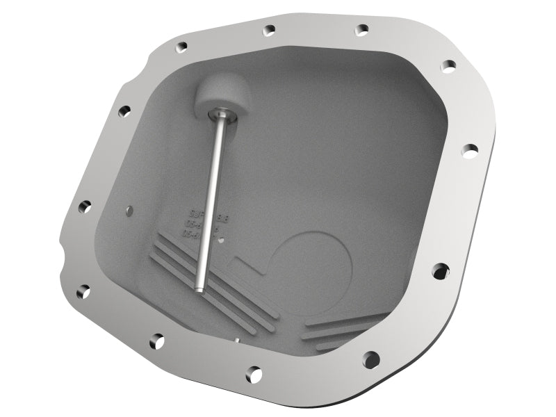aFe POWER Pro Series Rear Differential Cover, Black with Machined Fins, Part Number 46-71180B, Ford F-150 Super 8.8