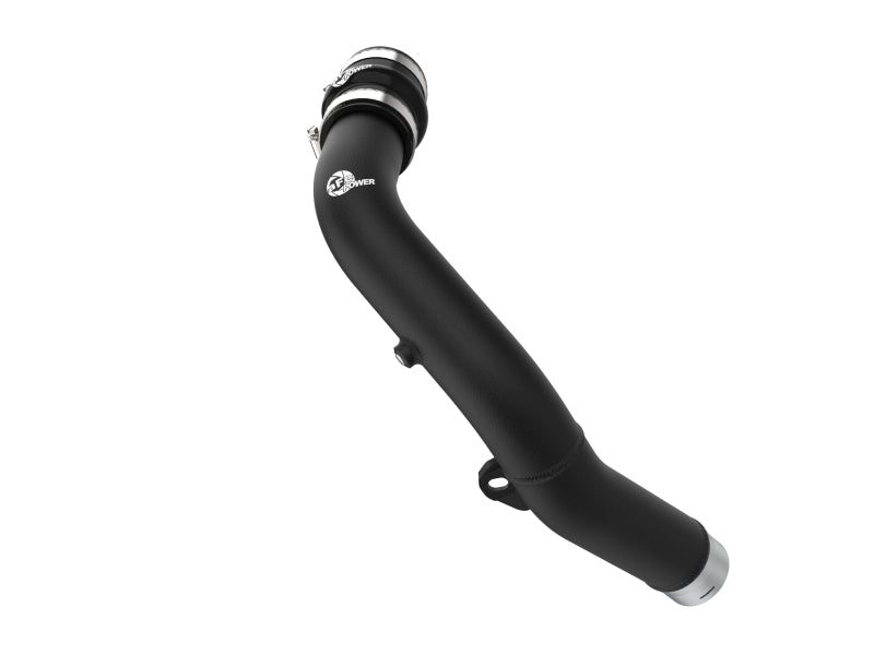 aFe BladeRunner 2-1/2-Inch Aluminum Hot Charge Pipe, Black, Part Number 46-20668-B, for 2022-2026 Subaru WRX