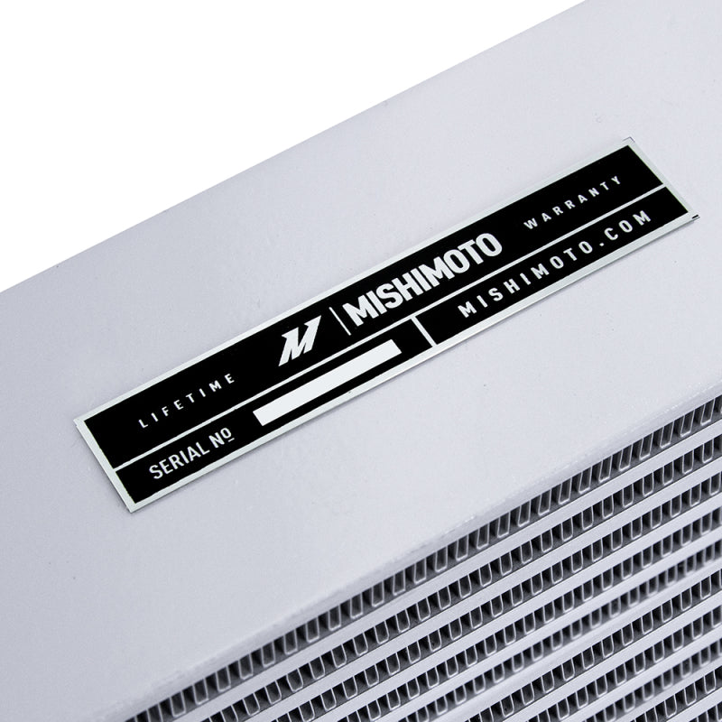 Mishimoto Heavy-Duty Oil Cooler - 17" Same-Side Outlets - Silver