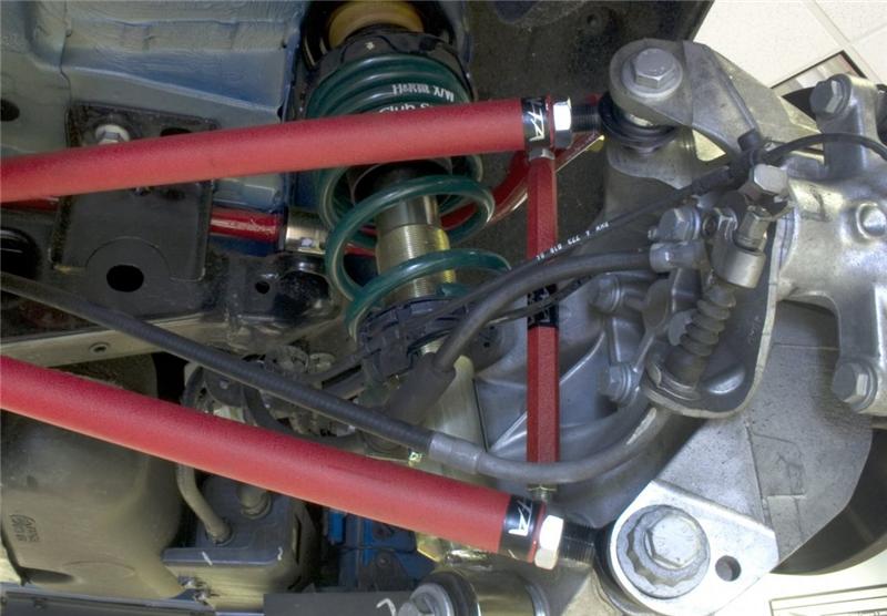 Alta AMP-SUS-400 Adjustable Front Endlinks for 2002-2012 MINI Cooper, Cooper S, JCW, Convertible and Clubman - Red