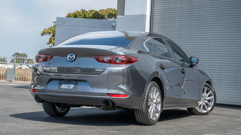 Borla 11982BC S-Type Axle-Back Exhaust System for 2019-2024 Mazda 3 Sedan