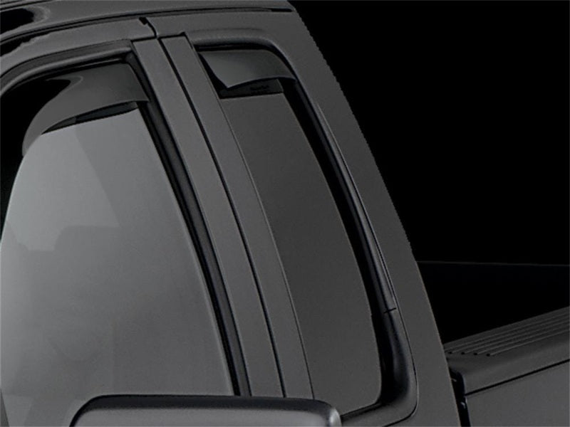 WeatherTech 81343IM Side Window Deflectors for 2004-2014 Ford F-150 SuperCrew, Front, Dark Tint