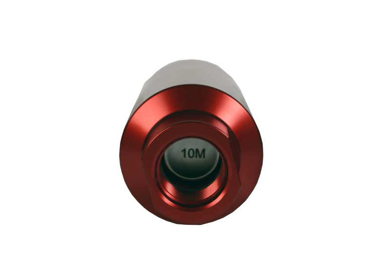 Aeromotive AER12340 In-Line Fuel Filter, AN-10, 10-Micron Microglass Element, Red Anodized