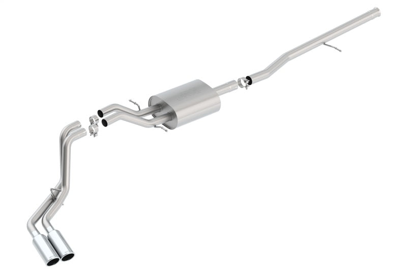 Borla S-Type Cat-Back Exhaust System 140550 for 2014–2018 Chevrolet Silverado 1500 and GMC Sierra 1500 5.3L V8