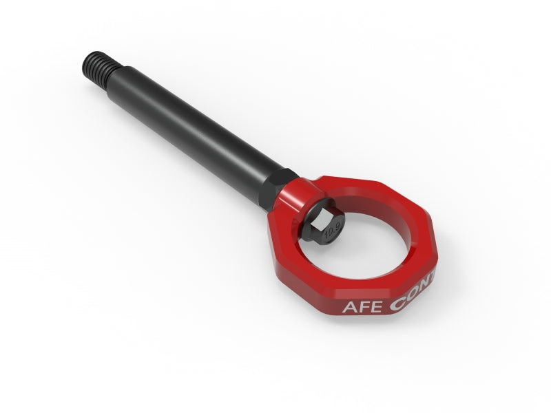 aFe Control Front and Rear Tow Hook for 2023-2026 BMW M2 G87, Red
