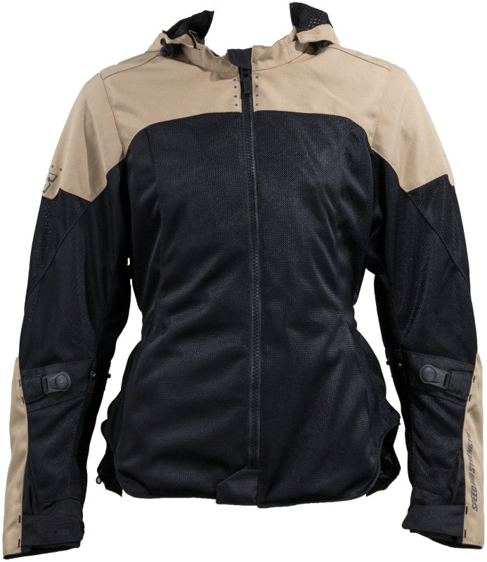 Speed and Strength Starstruck Mesh Jacket Trench Tan/Black Womens - 2XL