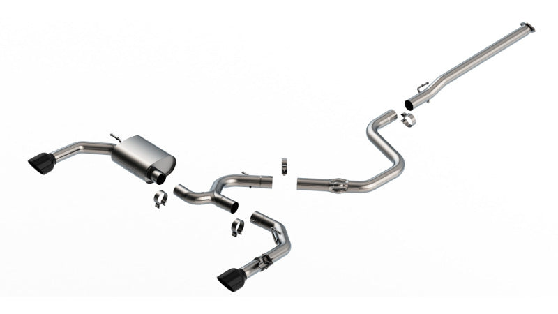 Borla ATAK Cat-Back Exhaust System with Black Chrome Tips for 2022-2023 Hyundai Elantra N 2.0L