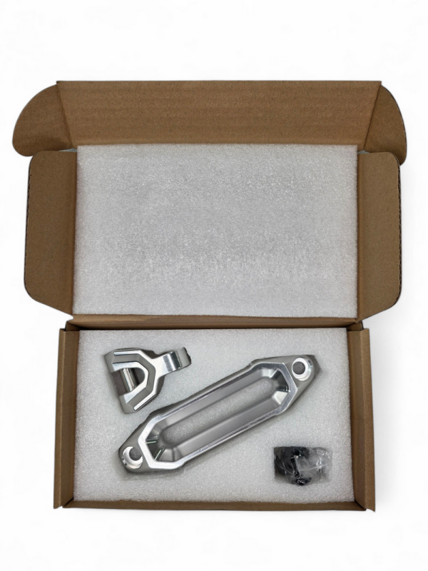 Elektric Off Road Winch Hawse Fairlead and Hook Combo with Anodized Finish - Part ELK-WFL110003