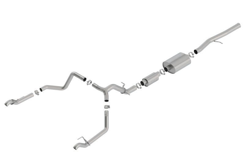Borla 140773 S-Type Cat-Back Exhaust System for 2019-2023 Chevrolet Silverado 1500 and GMC Sierra 1500 6.2L V8