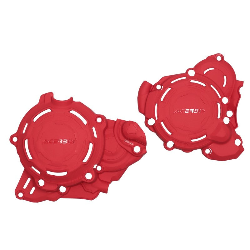 Acerbis X-Power Engine Protection Kit for 2024 GasGas EC 250/300 and More - Red