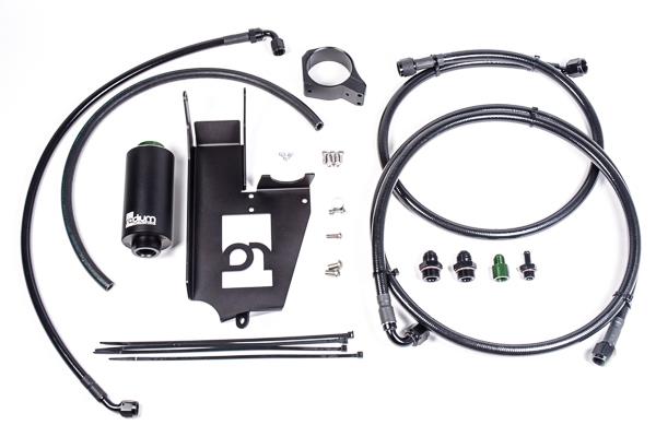Radium Engineering 20-0376-03 Fuel Hanger Plumbing Kit for Mitsubishi Evo 7/8/9 with Stainless Filter