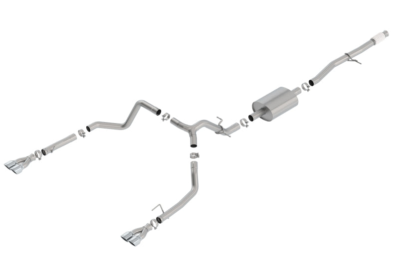 Borla 140781 S-Type Cat-Back Exhaust System for 2019–2026 Chevrolet Silverado 1500 and GMC Sierra 1500 5.3L V8